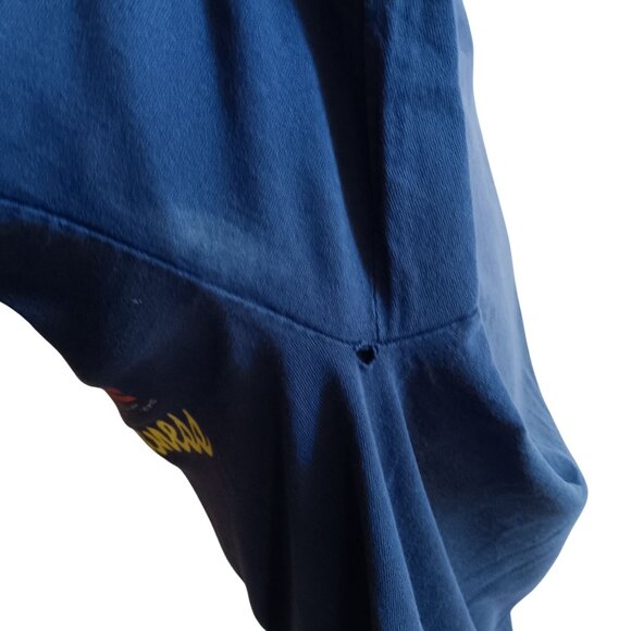 Nebraska State Patrol Vintage T-Shirt XL 1990s Crackle Graphic Fitness Blue USA - Picture 7 of 10